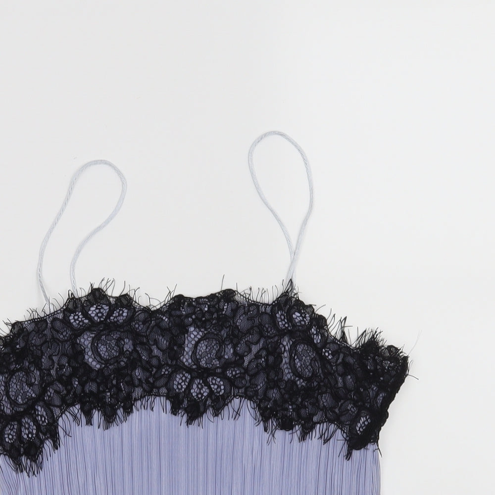 Pins and Needles Womens Blue   Cropped Tank Size S