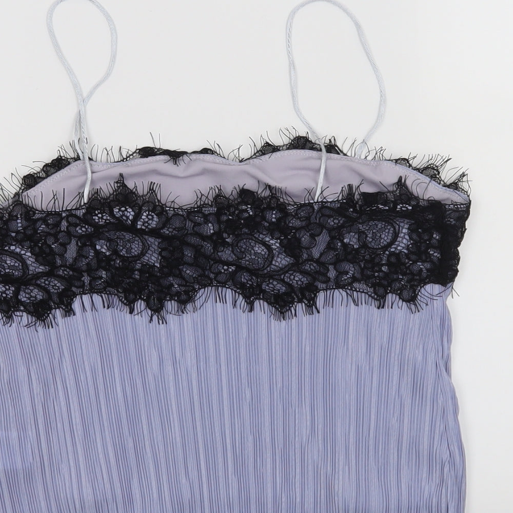 Pins and Needles Womens Blue   Cropped Tank Size S