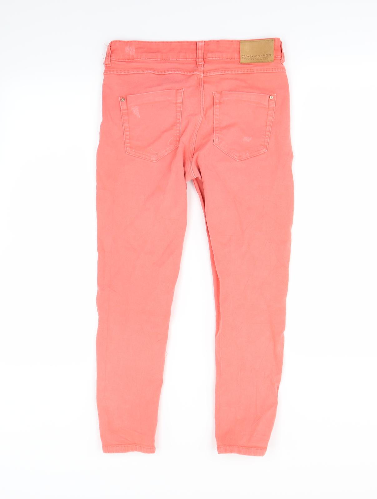Zara Womens Orange   Skinny Jeans Size 8 L27 in