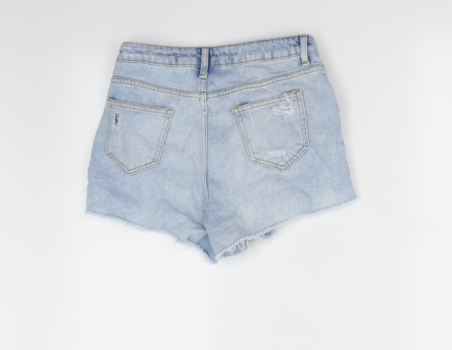 Denim & Co. Womens Blue  Denim Cut-Off Shorts Size 10