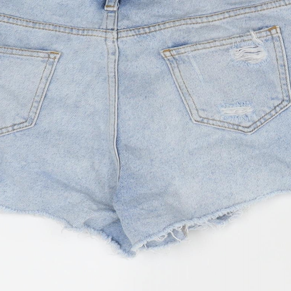 Denim & Co. Womens Blue  Denim Cut-Off Shorts Size 10