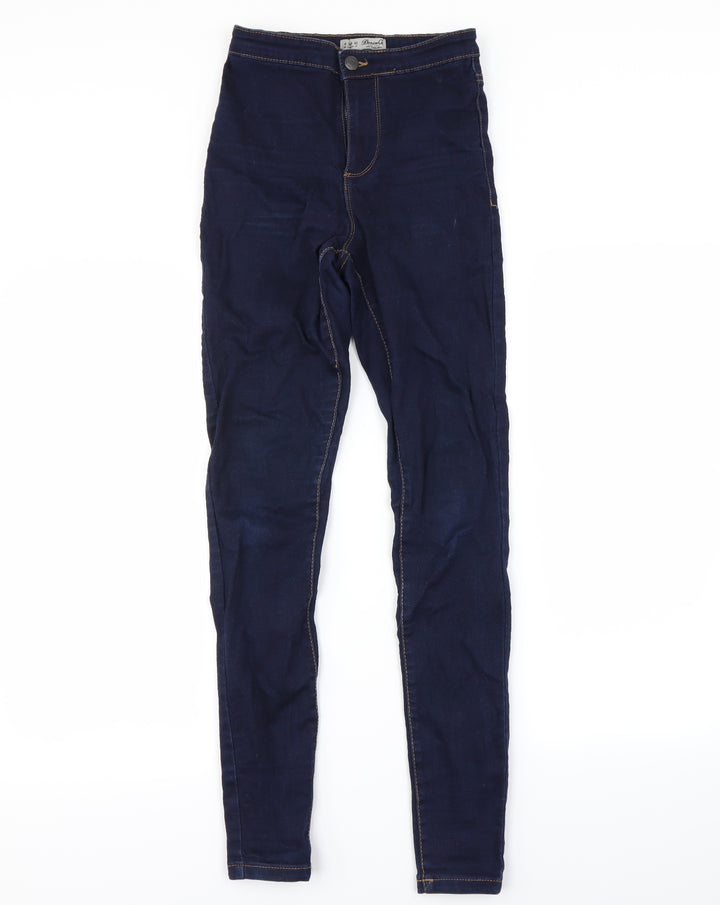 DENIM&co Womens Blue Skinny Jeans Size 8 L28 in
