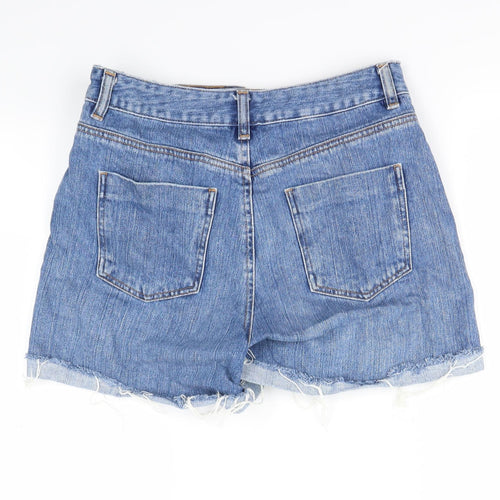 ASOS Womens Blue   Cut-Off Shorts Size 12