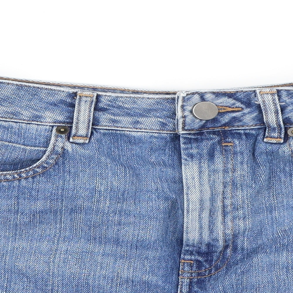 ASOS Womens Blue   Cut-Off Shorts Size 12