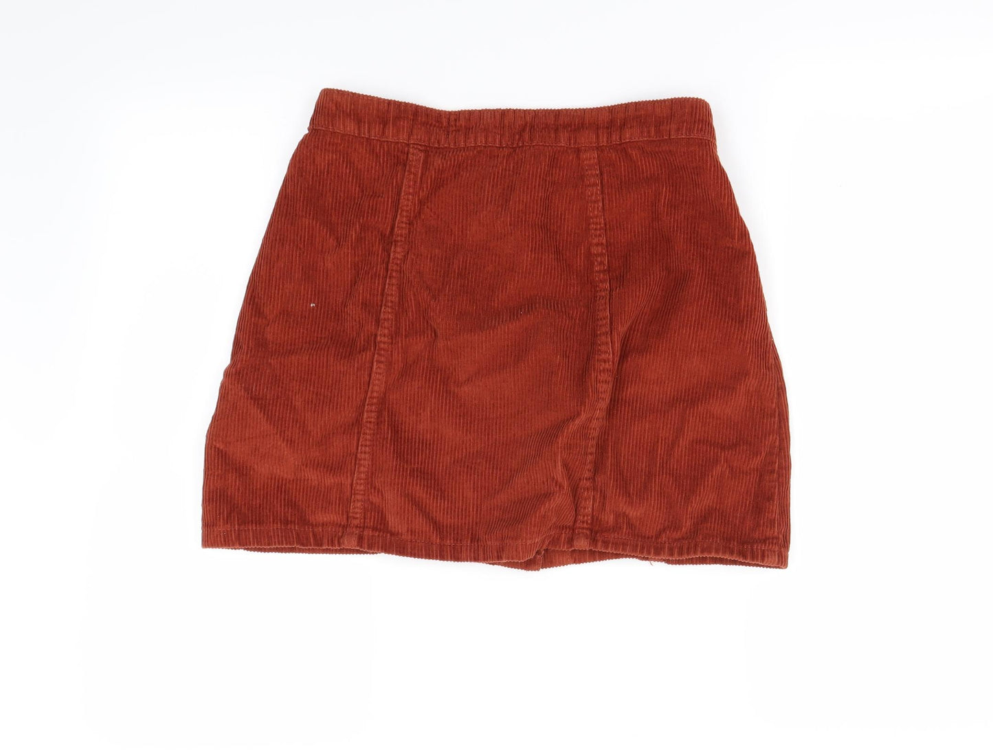 Denim & Co. Womens Orange   Mini Skirt Size 10