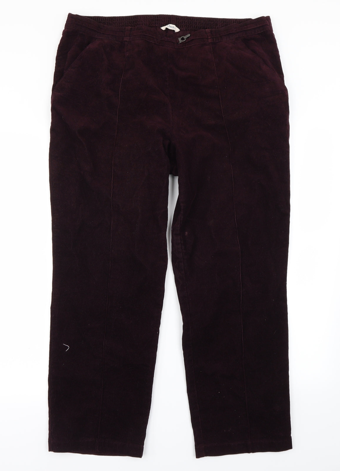 M&S Womens Purple   Trousers  Size 14 L29 in