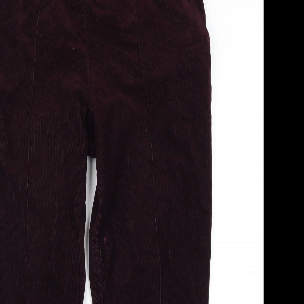 M&S Womens Purple   Trousers  Size 14 L29 in
