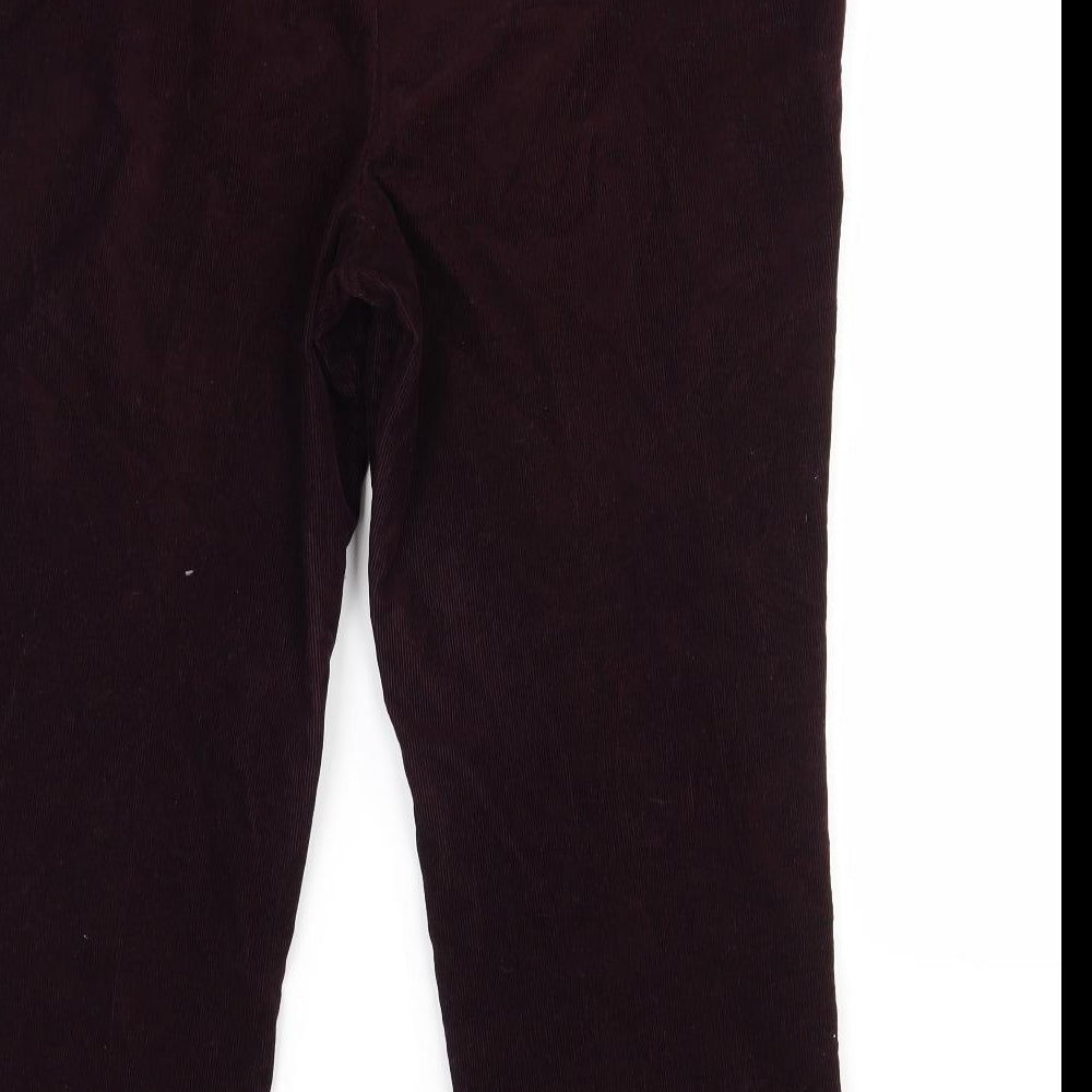 M&S Womens Purple   Trousers  Size 14 L29 in