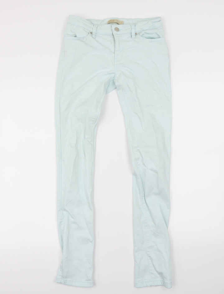 Zara Womens Green   Skinny Jeans Size M L28 in