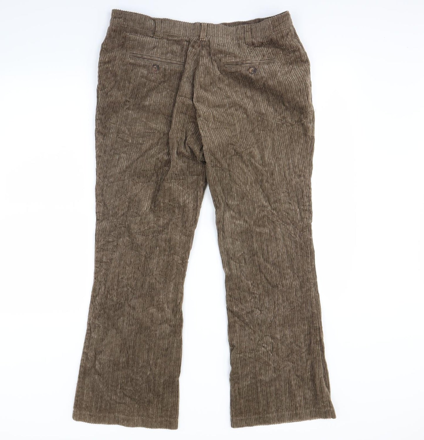 Per Una Womens Brown   Trousers  Size 16 L27 in