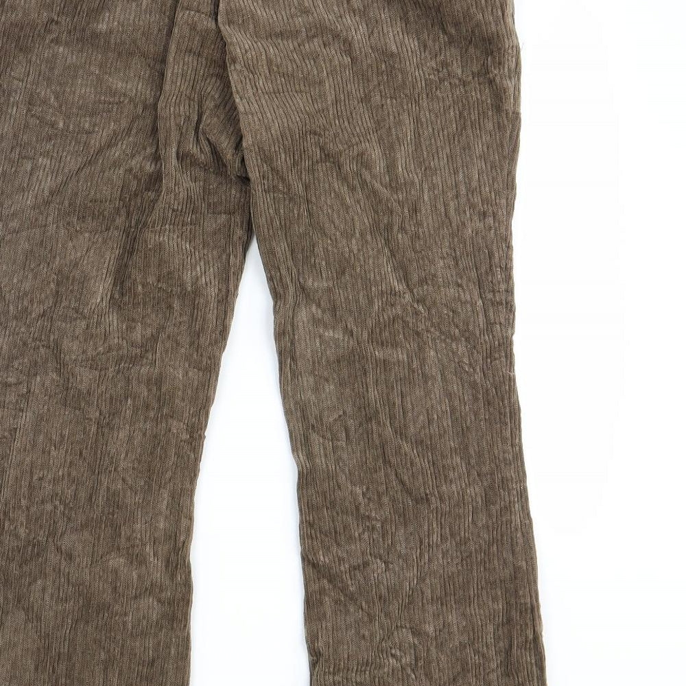 Per Una Womens Brown   Trousers  Size 16 L27 in