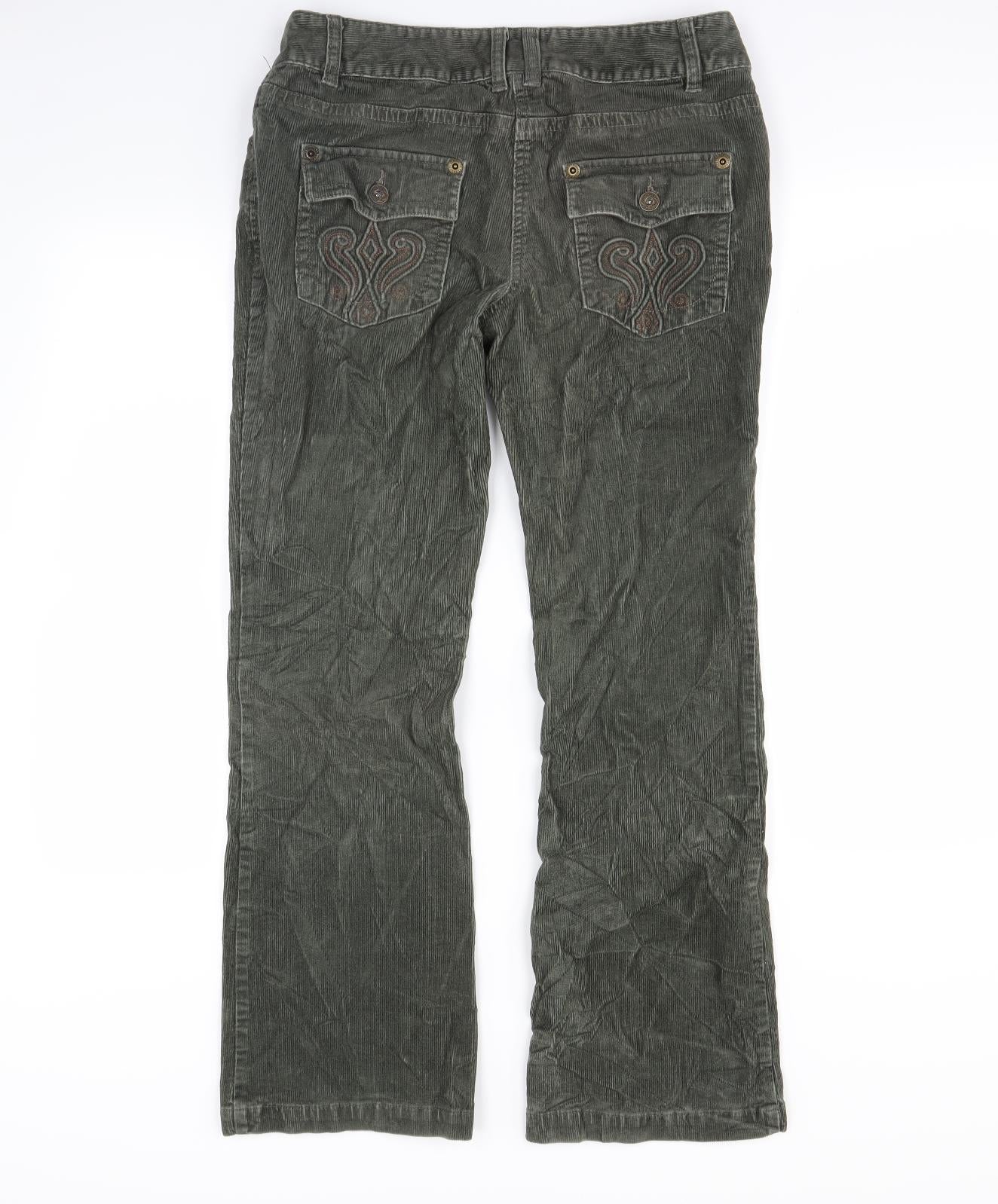 Next  Womens Green   Sweatpants Trousers Size 12 L27 in