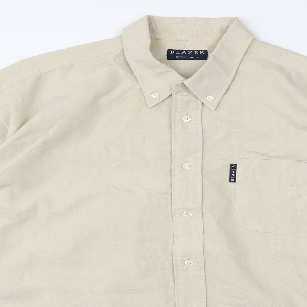 Blazer Mens Beige    Dress Shirt Size XL