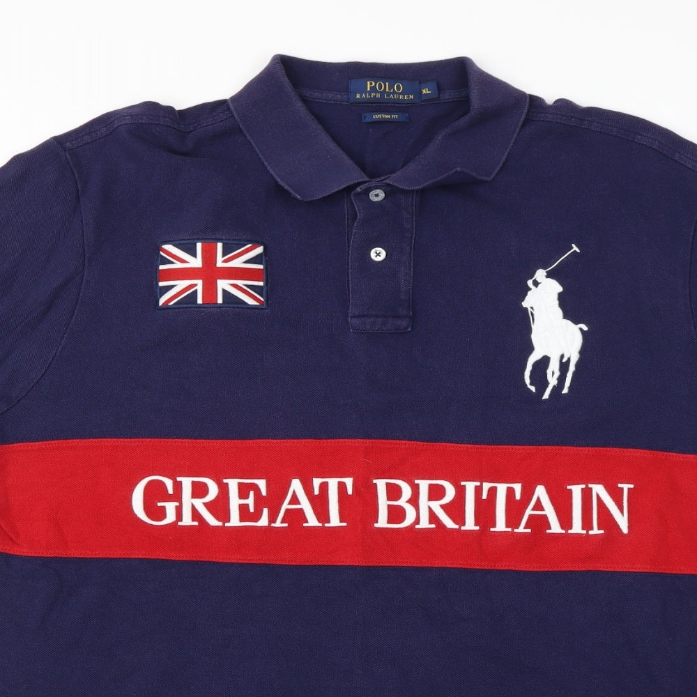 Polo Ralph Lauren Mens Blue    Polo Size XL