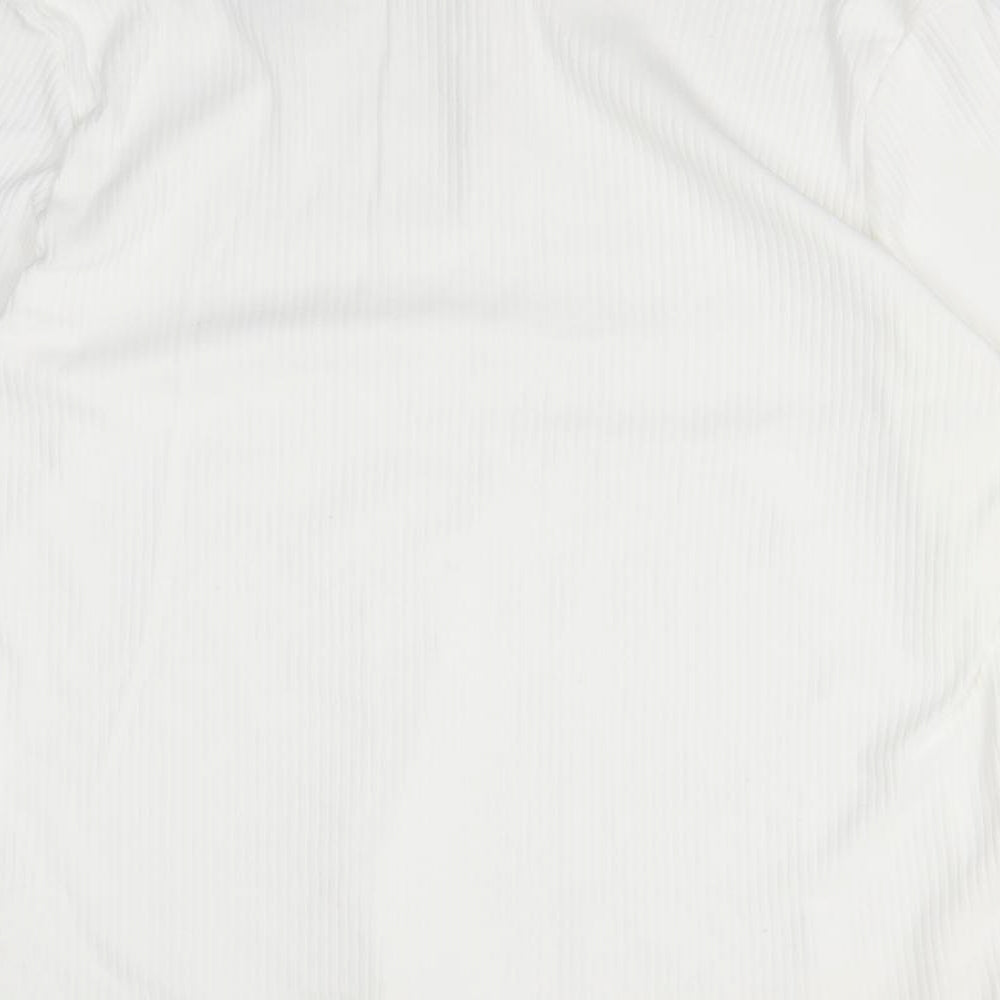 River Island Womens Ivory   Basic Button-Up Size XL