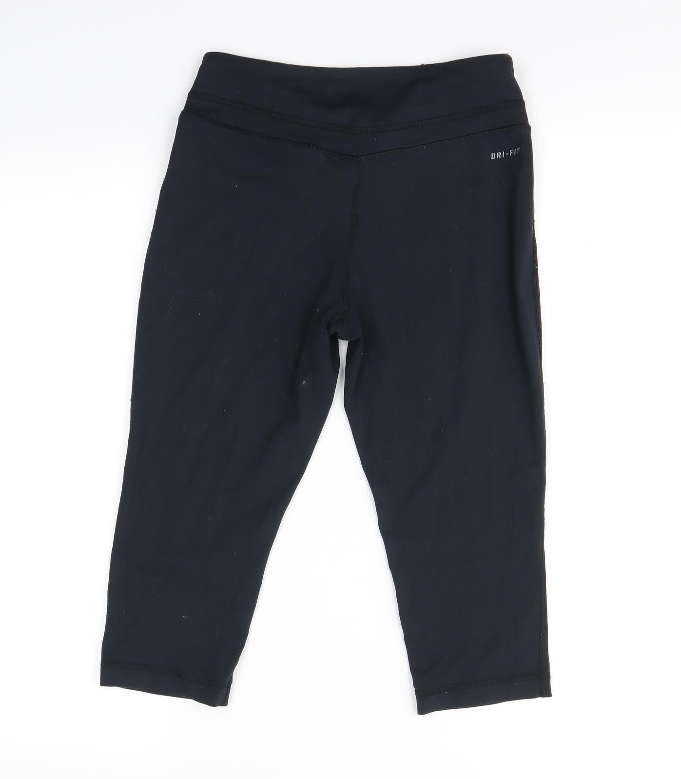 Nike  Womens Black   Cropped Leggings Size 8 L20 in