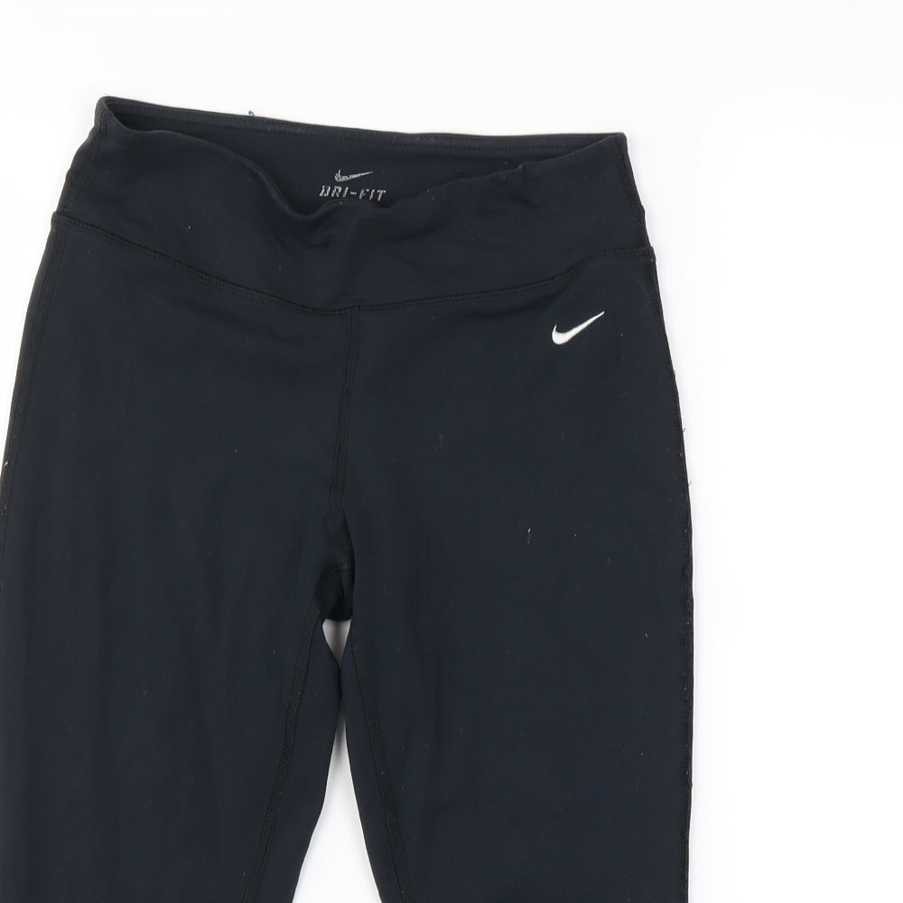 Nike  Womens Black   Cropped Leggings Size 8 L20 in