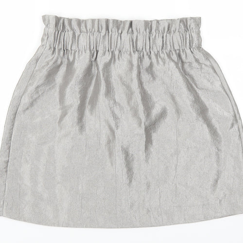 H&M Womens Grey   Mini Skirt Size 10