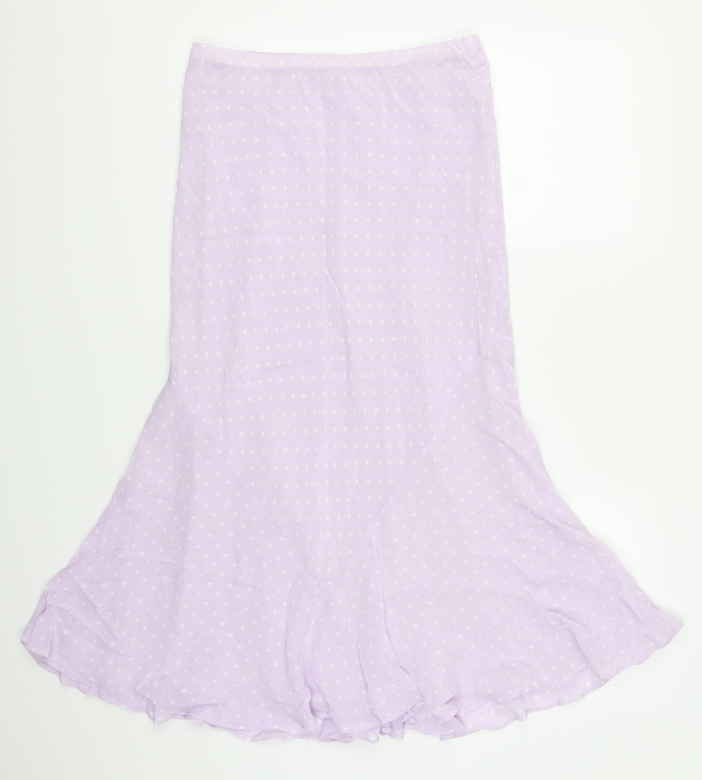 Marks and Spencer Womens Purple Polka Dot  Flare Skirt Size 12