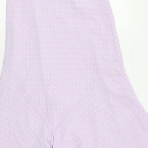 Marks and Spencer Womens Purple Polka Dot  Flare Skirt Size 12