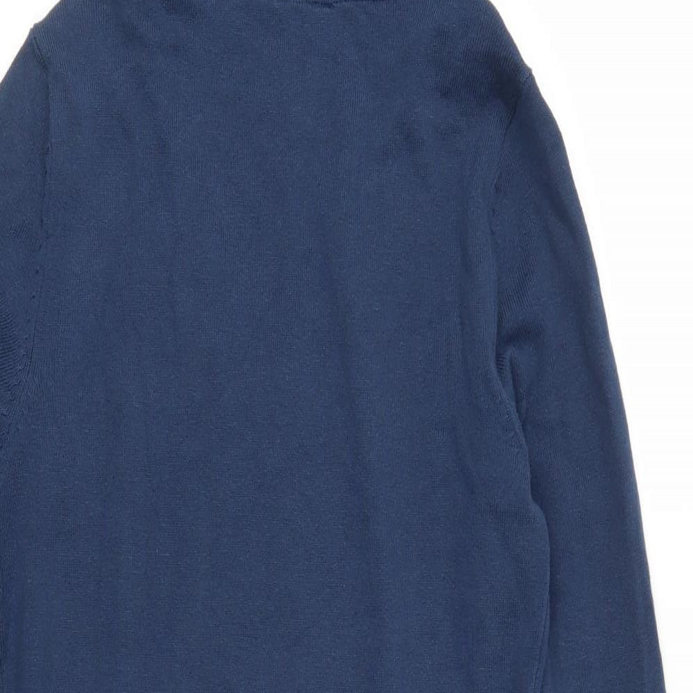 Rainbow Womens Blue Striped  Jumper Dress  Size XS  - Hoodie Dress