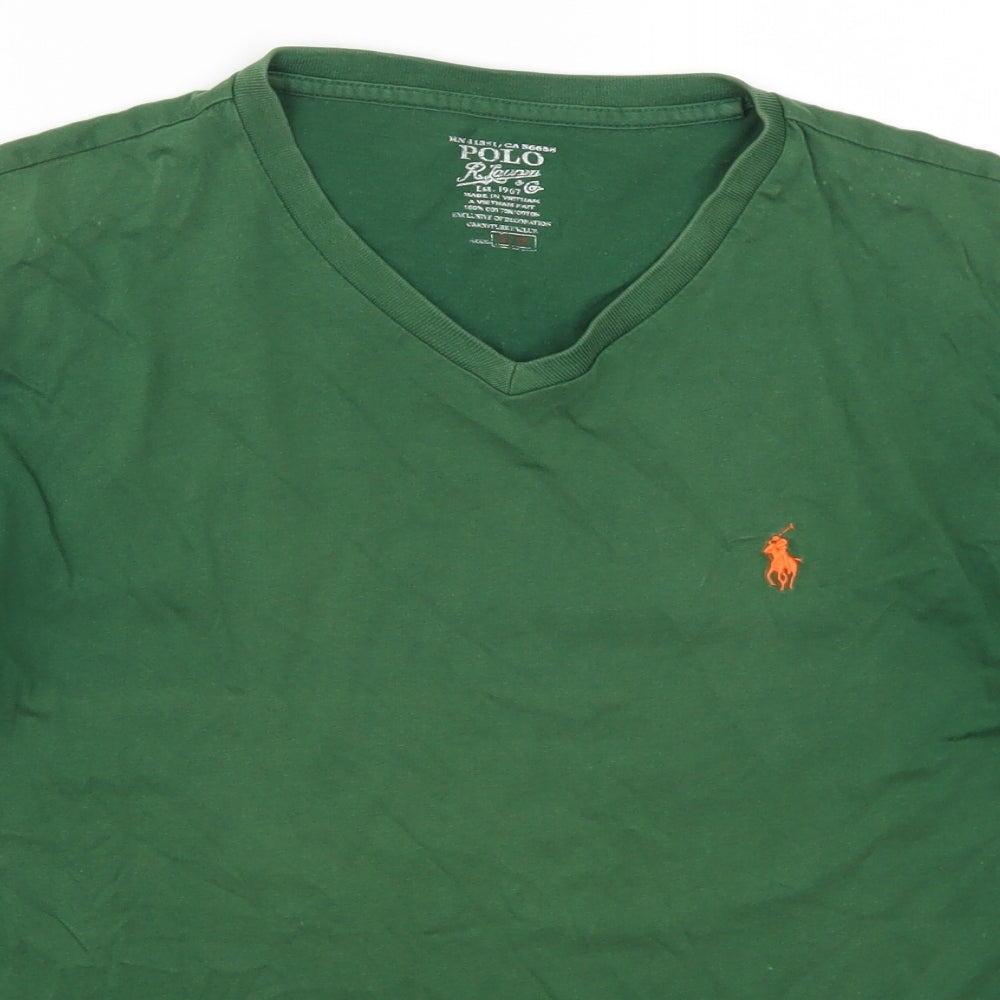 Ralph Lauren Mens Green    T-Shirt Size S