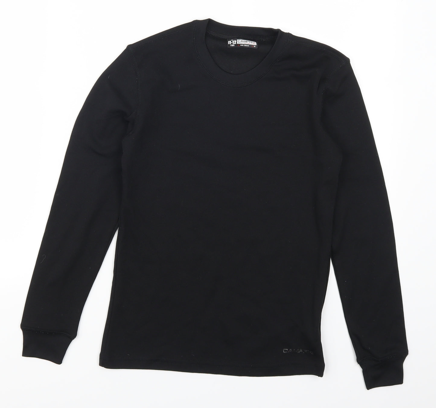 Camper Boys Black   Basic T-Shirt Size 11-12 Years