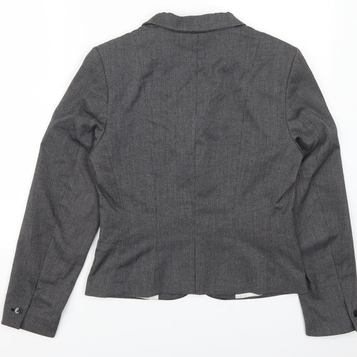 H&M Womens Grey   Jacket Suit Jacket Size 10