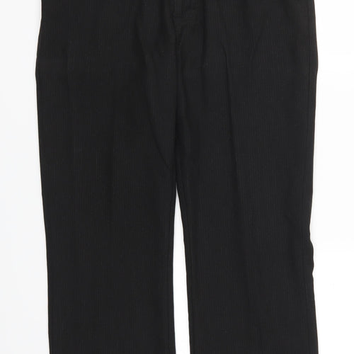 Preworn Mens Black Striped  Trousers  Size 32 L29 in