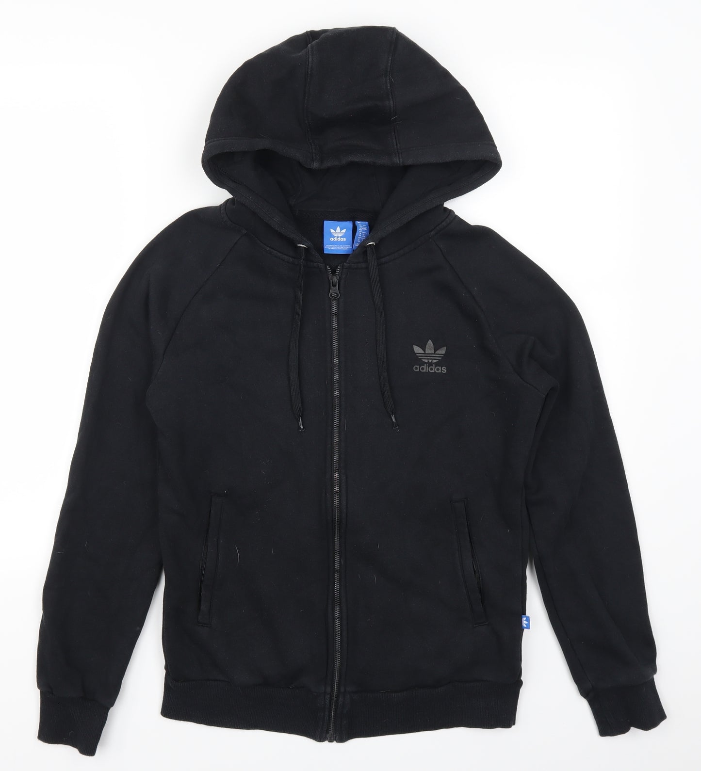adidas Womens Black   Full Zip Hoodie Size 12