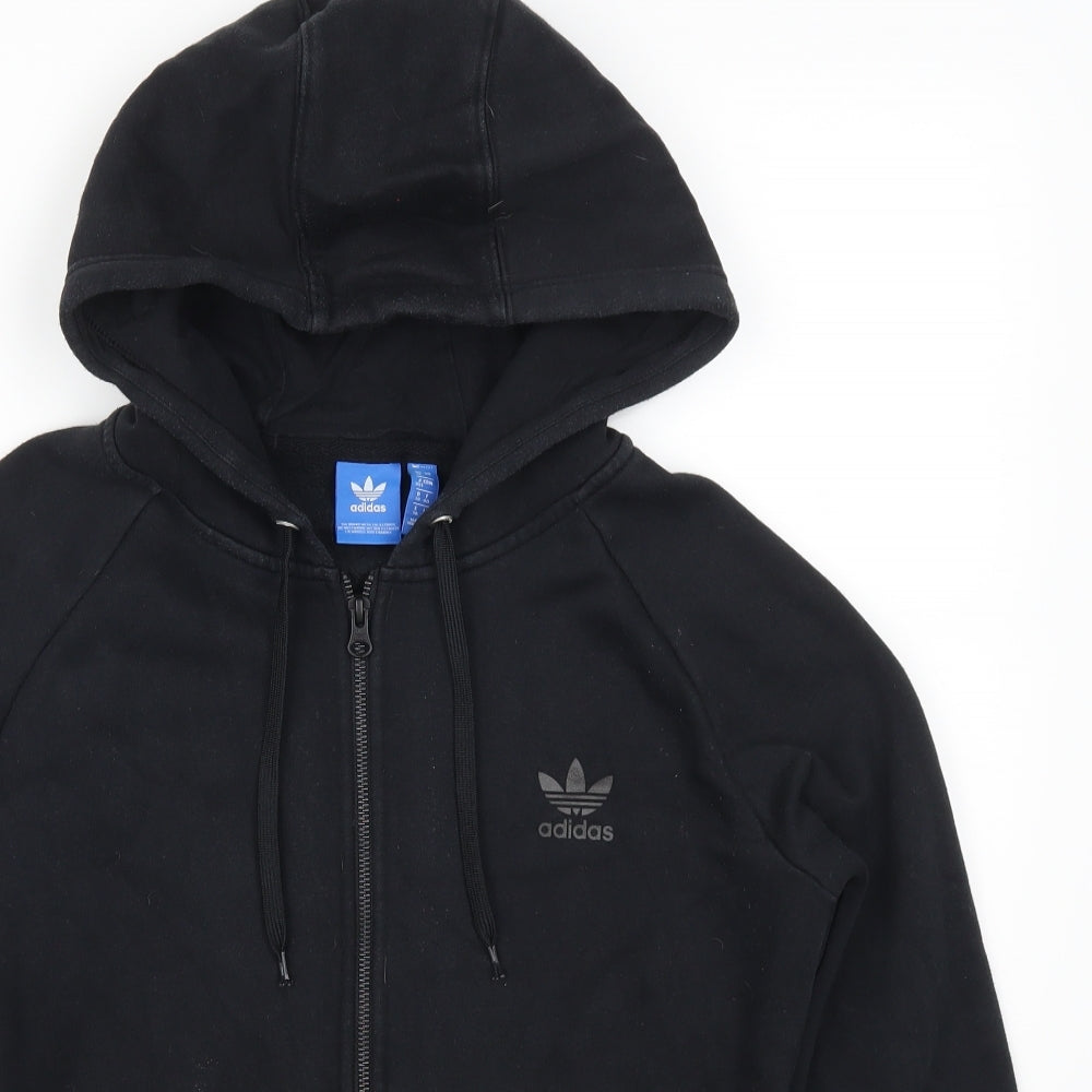 adidas Womens Black   Full Zip Hoodie Size 12