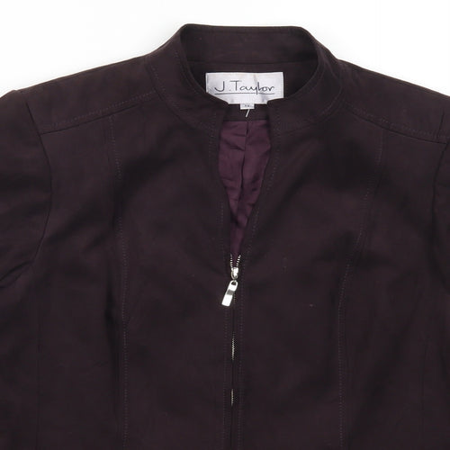 J Taylor Womens Purple   Jacket  Size 14