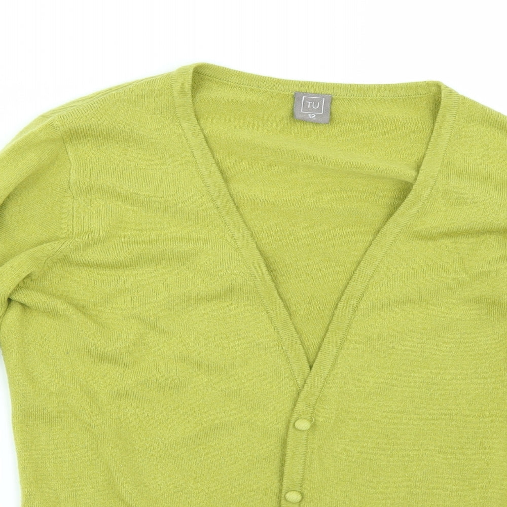 TU Womens Green   Cardigan Jumper Size 2