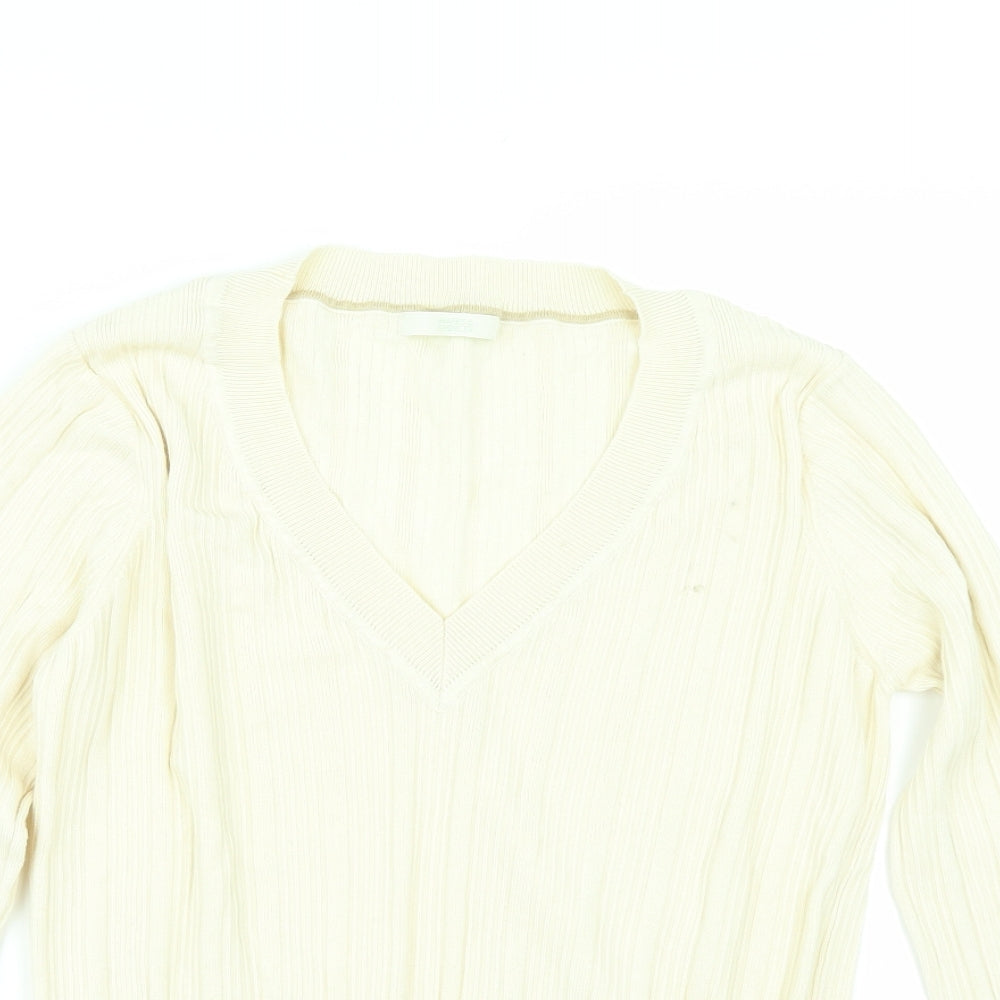 Marks and Spencer Womens Ivory   Pullover Jumper Size 18