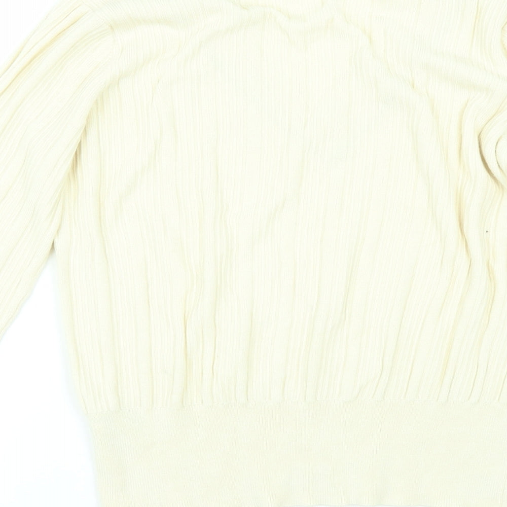 Marks and Spencer Womens Ivory   Pullover Jumper Size 18