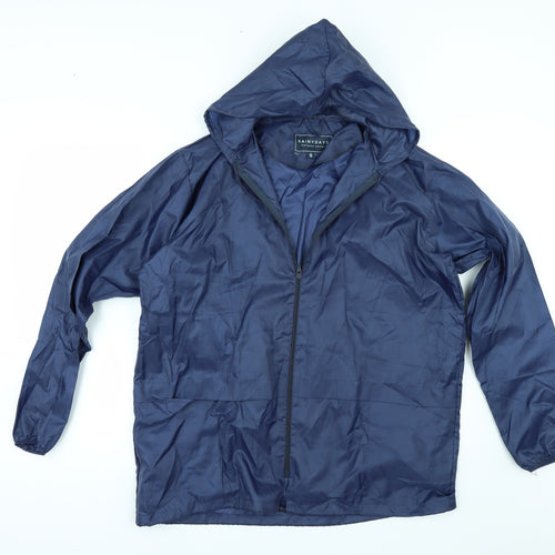 rainy days Womens Blue   Rain Coat Jacket Size S