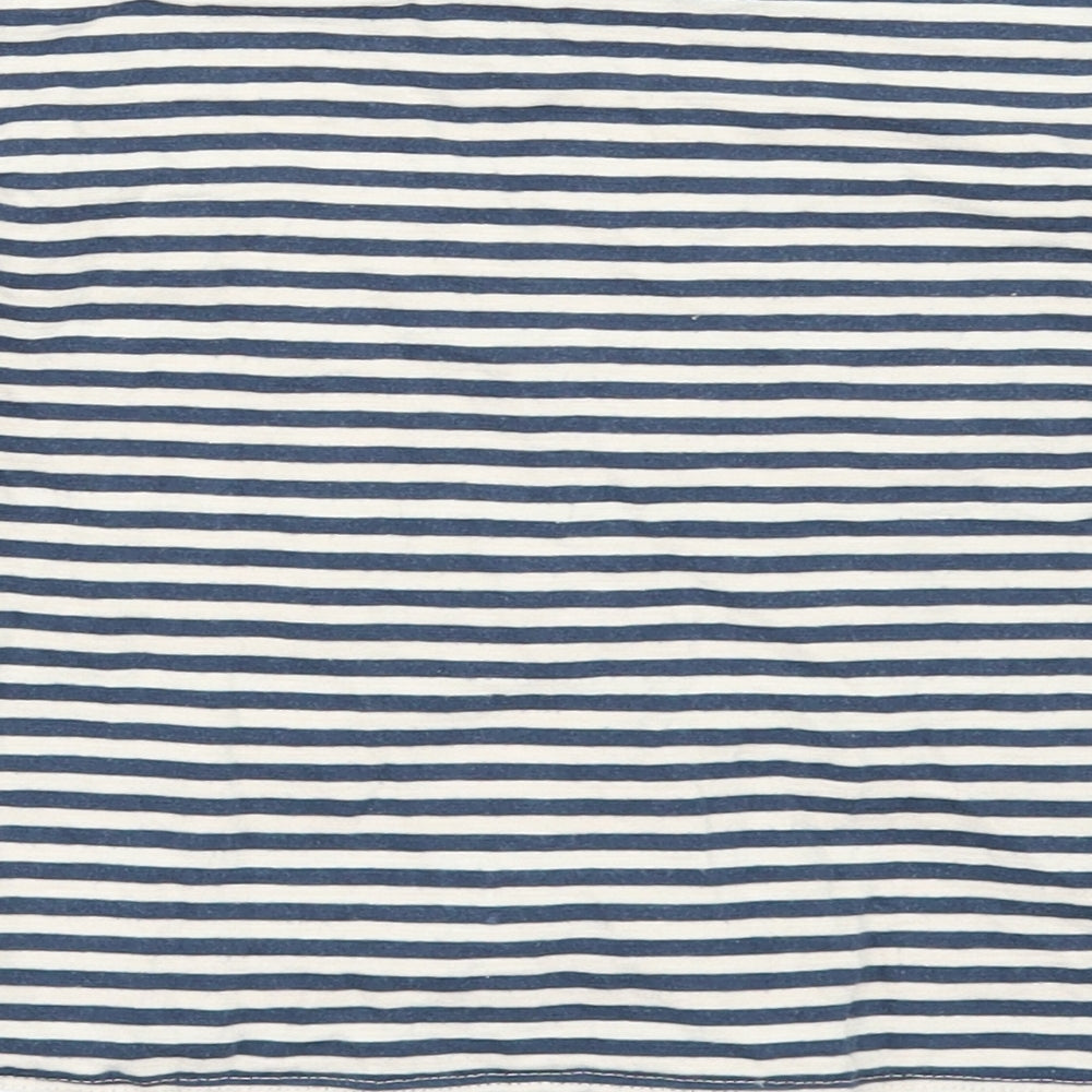 NEXT Girls Black Striped  Basic T-Shirt Size 5 Years