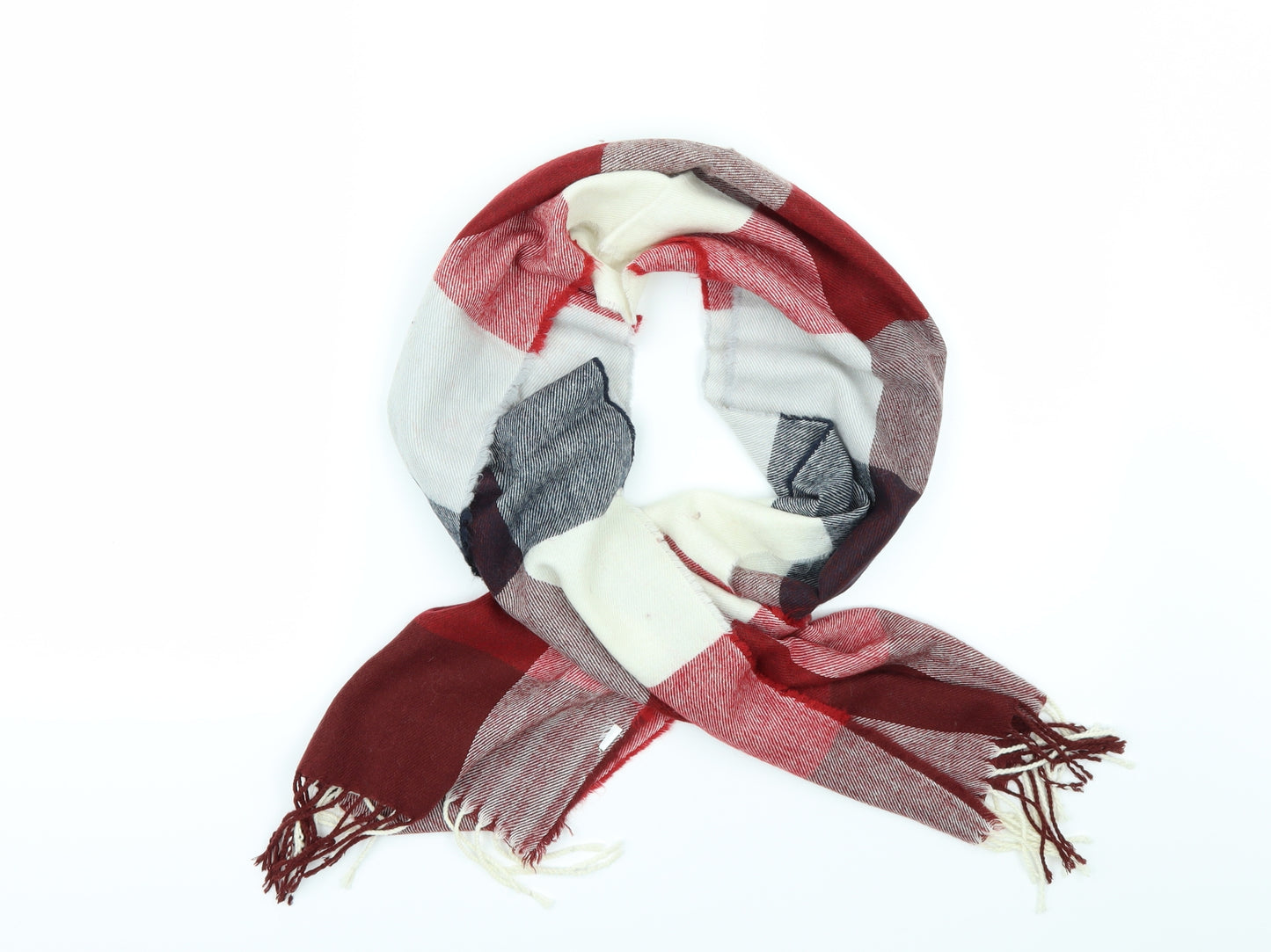 Preworn Unisex Multicoloured Check   Scarf