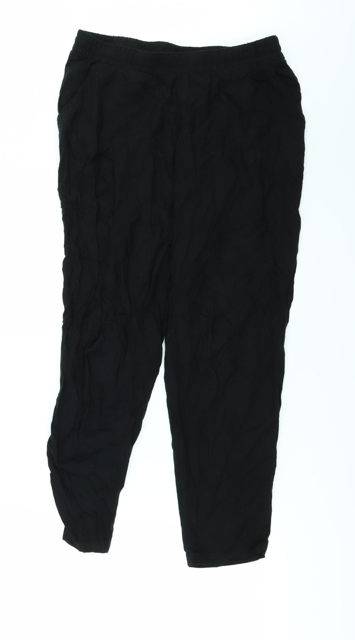 H&M Womens Black   Trousers  Size 8 L27 in