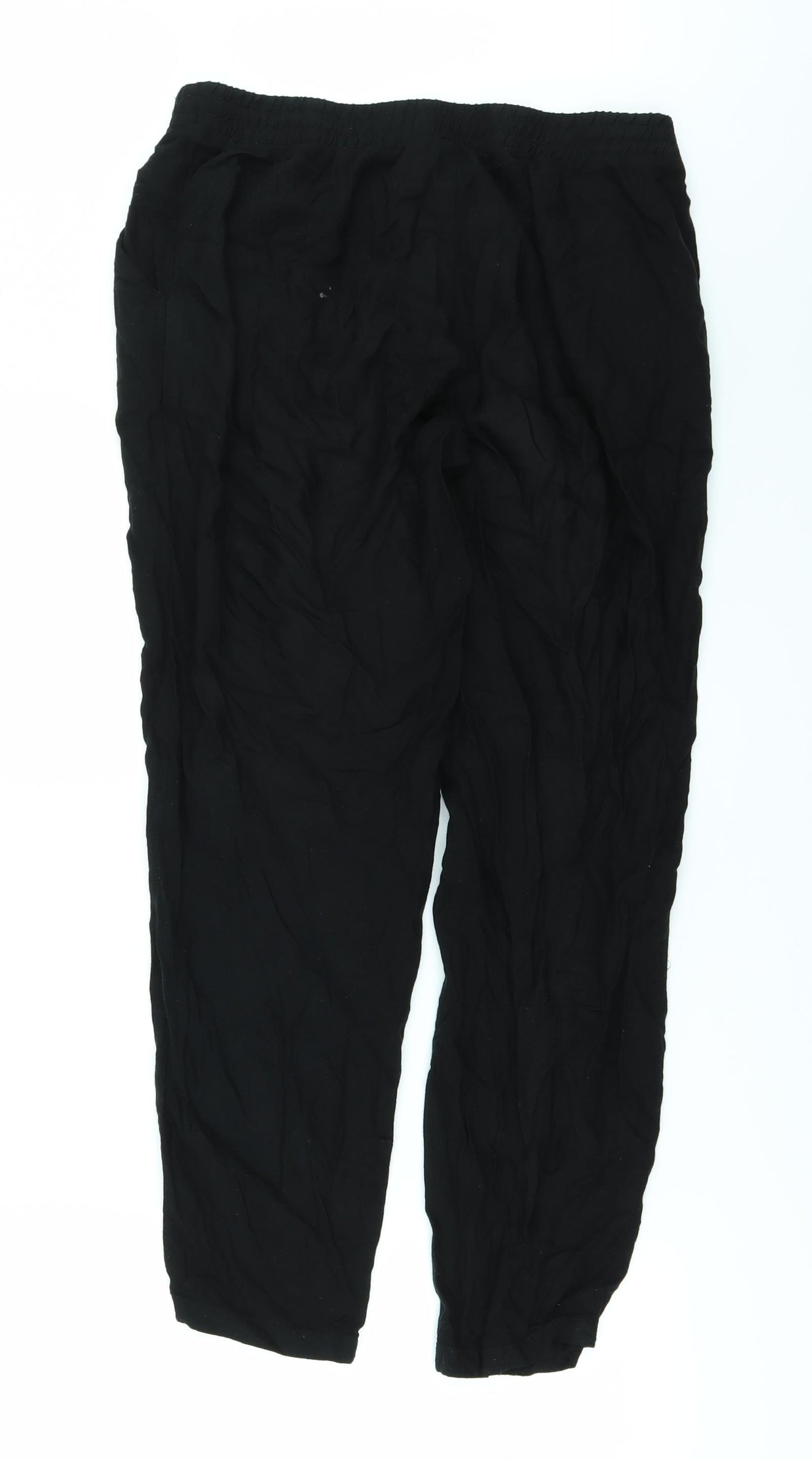 H&M Womens Black   Trousers  Size 8 L27 in