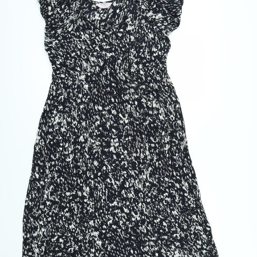 Dorothy Perkins Womens Black Geometric  A-Line  Size 14  - Maternity