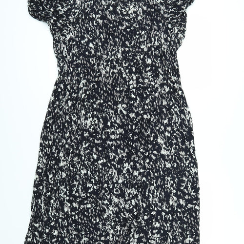Dorothy Perkins Womens Black Geometric  A-Line  Size 14  - Maternity