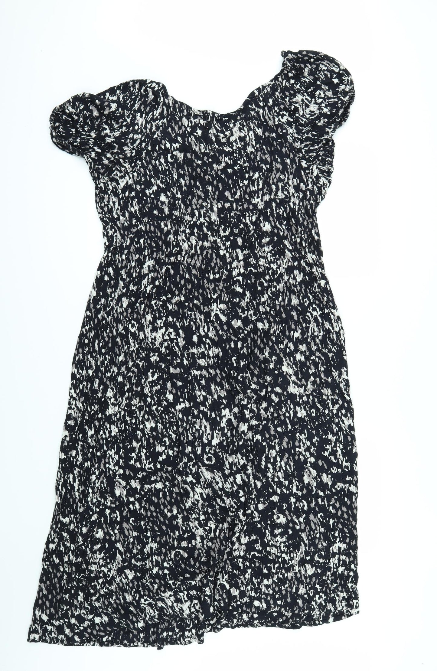 Dorothy Perkins Womens Black Geometric  A-Line  Size 14  - Maternity