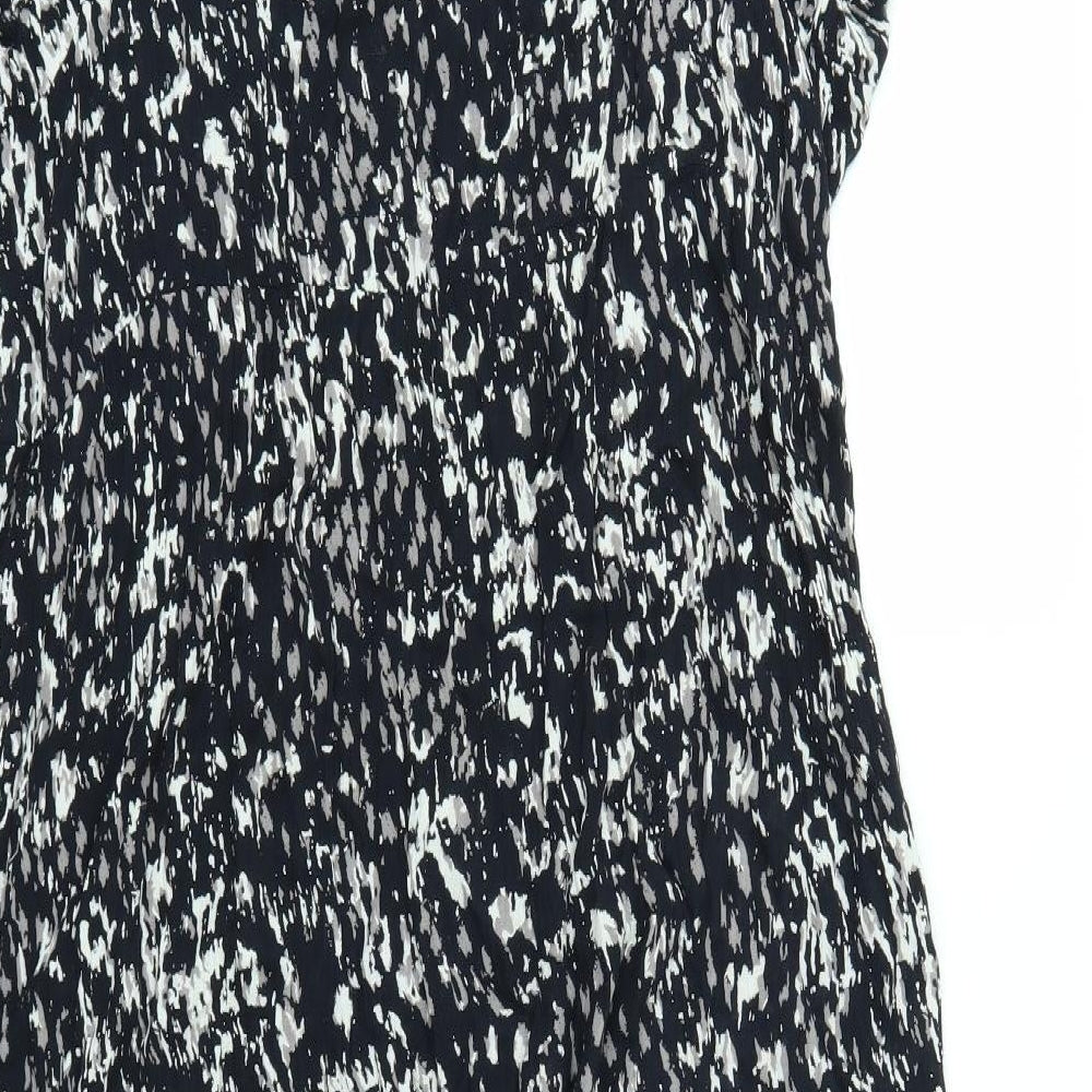 Dorothy Perkins Womens Black Geometric  A-Line  Size 14  - Maternity