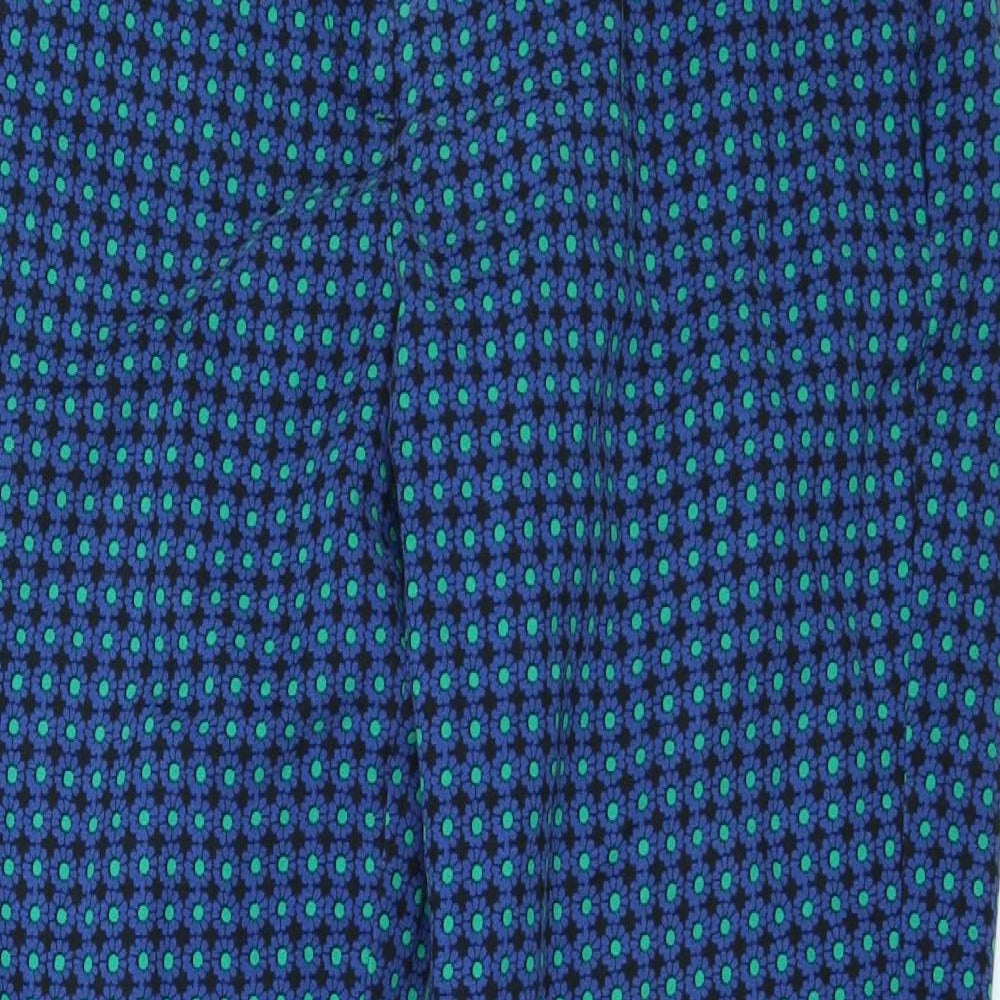 Laura Ashley Womens Blue Polka Dot  Trousers  Size 12 L26 in