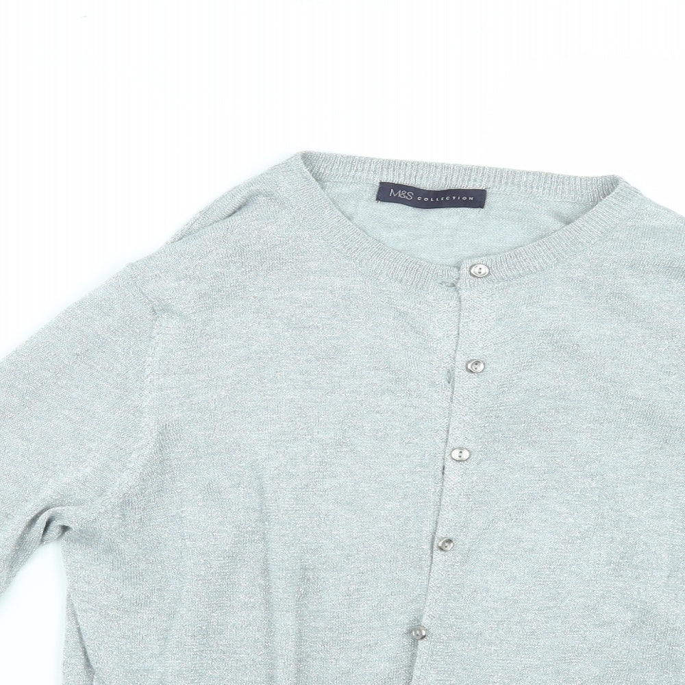 Marks and Spencer Womens Silver   Cape Jumper Size 14