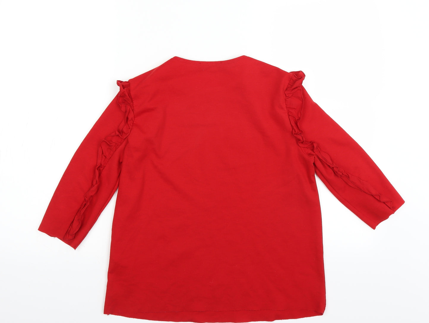 Zara Womens Red   Pullover Jumper Size S