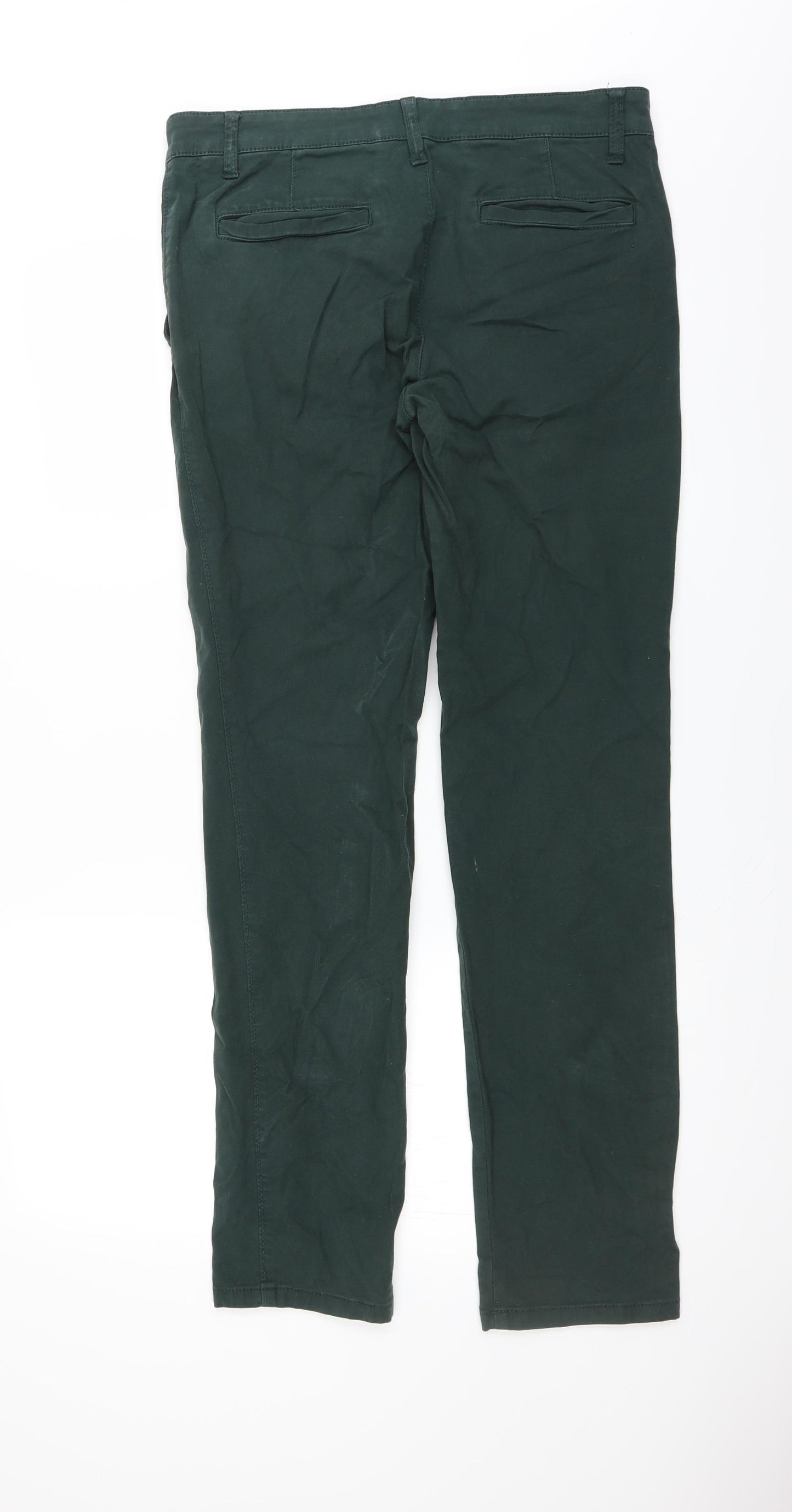 Angelo Litrico Mens Green   Chino Trousers Size 32 in L32 in