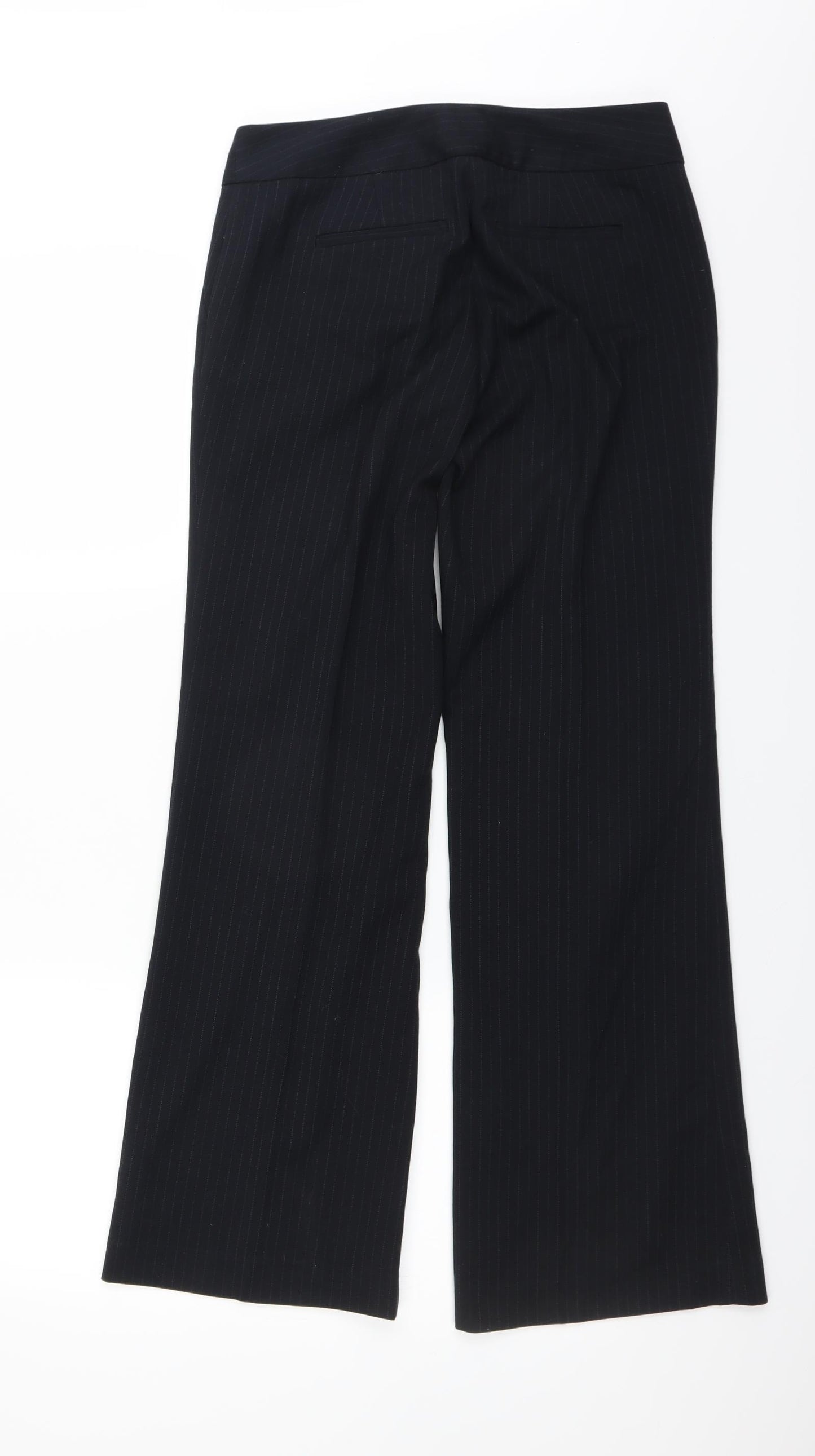 Banana Republic Womens Black Striped  Trousers  Size 4 L30 in