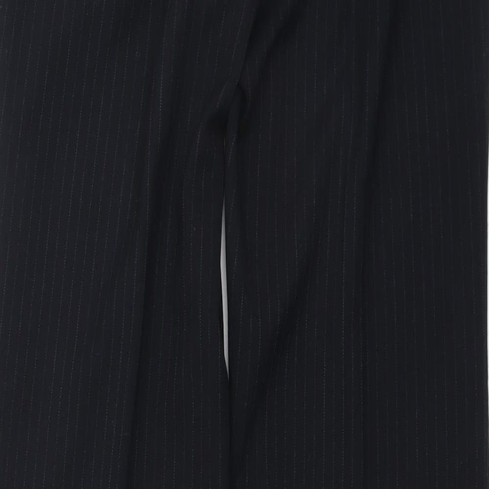 Banana Republic Womens Black Striped  Trousers  Size 4 L30 in